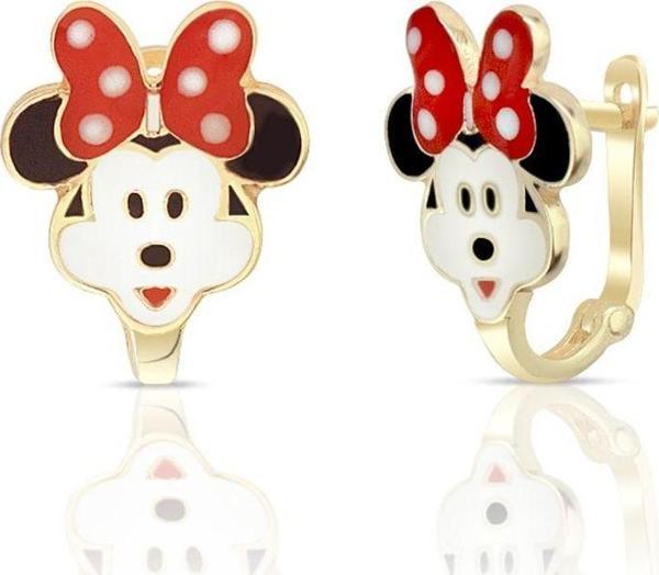 Lilarote Pırlanta Mickey Çocuk Altın Küpe - Image 1