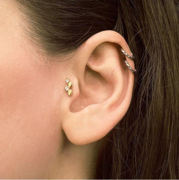 Lilarote Pırlanta Taşlı Tragus Küpe - Image 1
