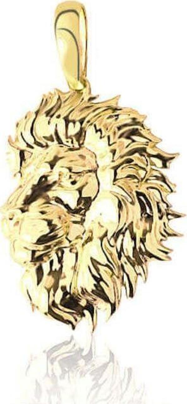 Lilarote Pırlanta Aslan Altın Kolye Ucu - Image 1