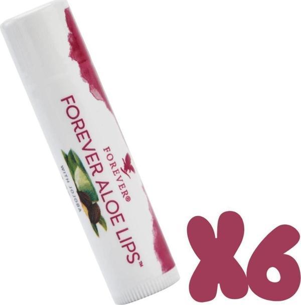 Forever Aloe Lips Dudak Koruyucu Aloe Vera ve Jojoba Yağı İçerir - 6 Adet - Image 1