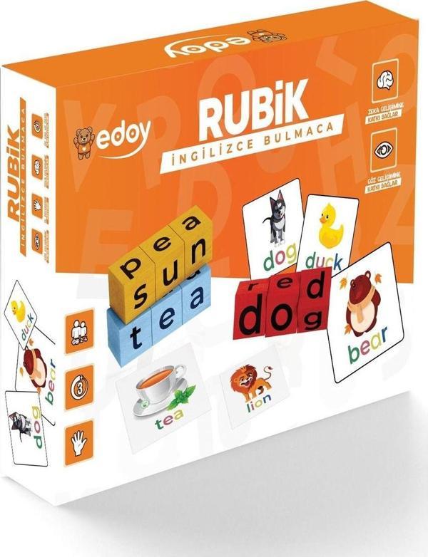 Edoy Montessori İngilizce Kelime Bulmaca  Eğitici Kutu Oyunu Eğlence Ve İngilizce Öğrenme Bir Arada - Image 1