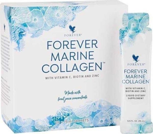 Forever Marine Collagen-Balık Kollajeni, Vitamin C, Biotin ve Çinko İçeren Sıvı Takviye Edici Gıda - Image 1