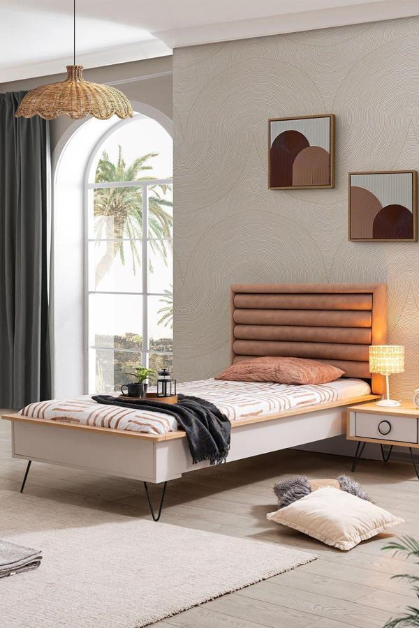 Dolunay Başlıklı Karyola 100x200 Cm - Image 1