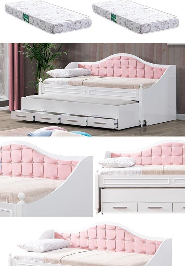 Yavrulu Karyola, Eymen Yavrulu Yatak - Pembe 2 Adet Comfort Yatak - Image 1
