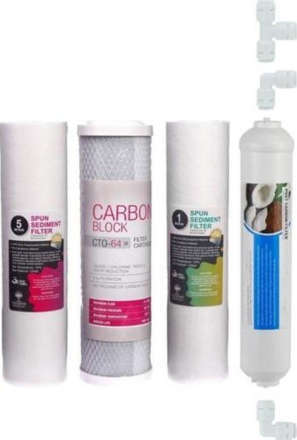Su Arıtma Cihazı Filtresi 4'lü Set Paket Aşama Membransız - Image 1