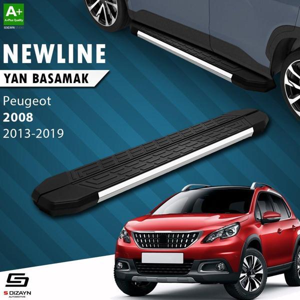 S-Dizayn Peugeot 2008 NewLine Krom Yan Basamak 173 Cm 2013-2019 A+ Kalite - Image 1