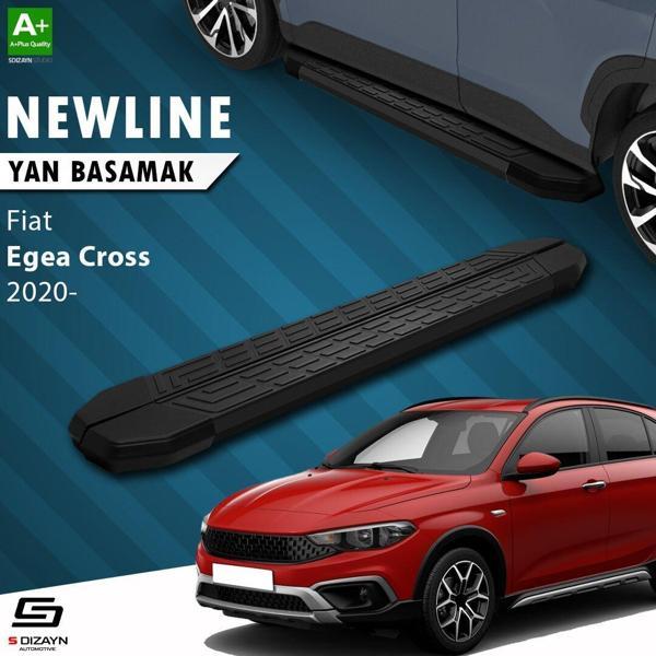S-Dizayn Fiat Egea Cross NewLine Siyah Yan Basamak 183 Cm 2020 Üzeri A+ Kalite - Image 1