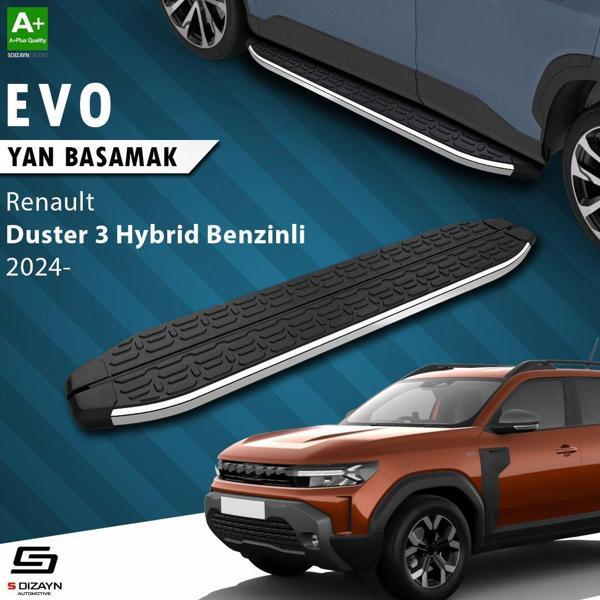 S-Dizayn Renault Duster 3 Hybrid Benzinli Evo Krom Yan Basamak 183 Cm 2024 Üzeri A+ Kalite - Image 1