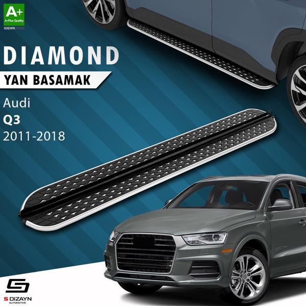 S-Dizayn Audi Q3 8U Diamond Krom Yan Basamak 173 Cm 2011-2018 - Image 1