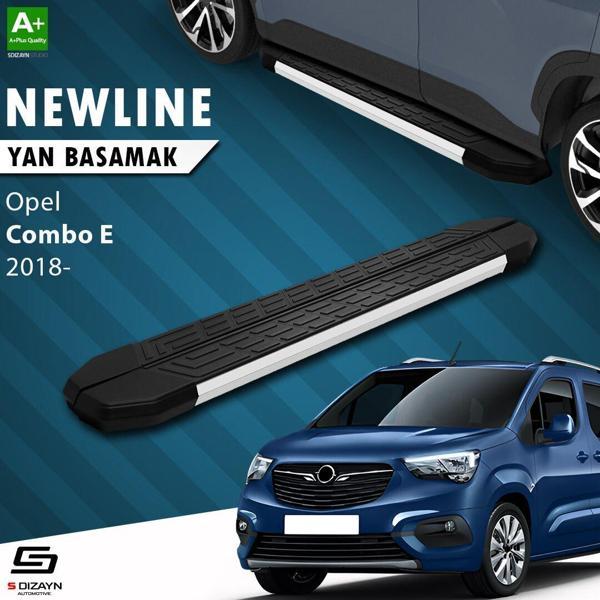 S-Dizayn Opel Combo E Uzun Şase NewLine Aluminyum Yan Basamak 213 Cm 2018 Üzeri A+ Kalite - Image 1