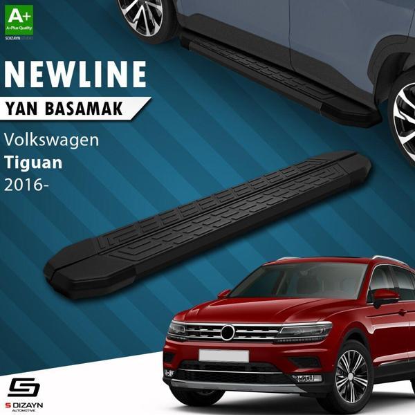 S-Dizayn VW Tiguan 2 NewLine Siyah Yan Basamak 173 Cm 2016-2024 A+ Kalite - Image 1