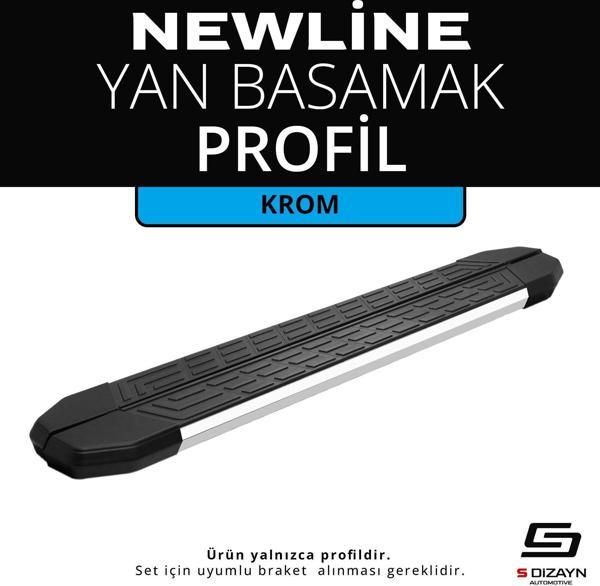 S-Dizayn Newline Krom Yan Basamak Profil 183 Cm Etekli 36lık - Image 1