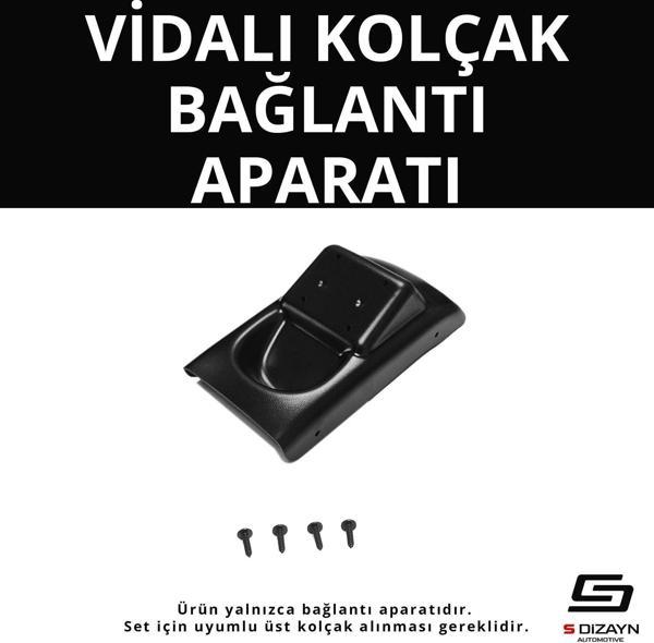S-Dizayn Citroen C3 ABS Vidalı Kol Dayama Kolçak Alt Adaptör 2009-2016 A+Kalite - Image 1