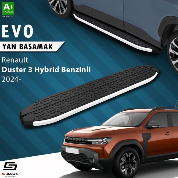 S-Dizayn Renault Duster 3 Hybrid Benzinli Evo Aluminyum Yan Basamak 183 Cm 2024 Üzeri A+ Kalite - Image 1