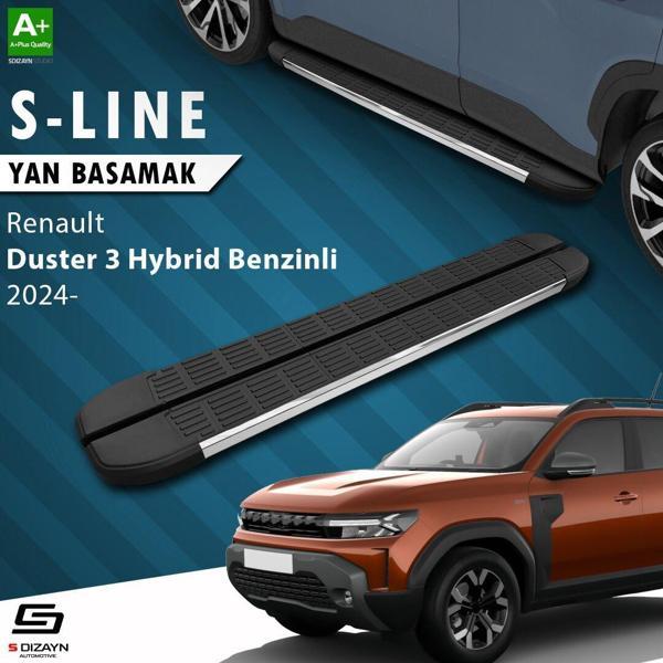 S-Dizayn Renault Duster 3 Hybrid Benzinli S-Line Krom Yan Basamak 183 Cm 2024 Üzeri A+ Kalite - Image 1