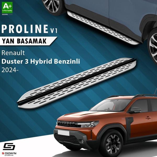 S-Dizayn Renault Duster 3 Hybrid Benzinli OEM Still Pro V1 Aluminyum Yan Basamak 183 Cm 2024 Üzeri A+ Kalite - Image 1