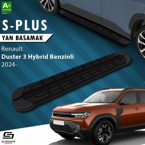 S-Dizayn Renault Duster 3 Hybrid Benzinli S-Plus Siyah Yan Basamak 183 Cm 2024 Üzeri A+ Kalite - Image 1