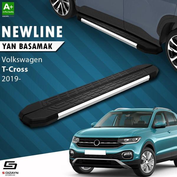 S-Dizayn VW T-Cross NewLine Krom Yan Basamak 173 Cm 2019-2023 A+ Kalite - Image 1