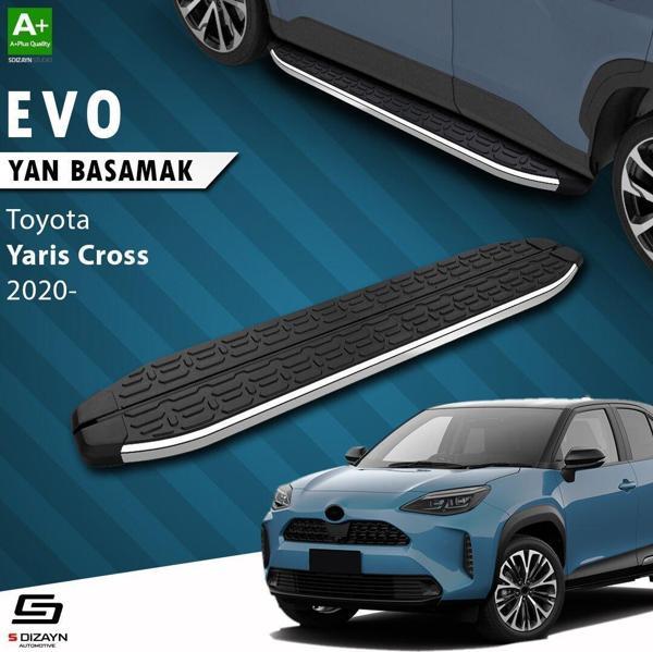 S-Dizayn Toyota Yaris Cross Evo Krom Yan Basamak 173 Cm 2020 Üzeri A+ Kalite - Image 1