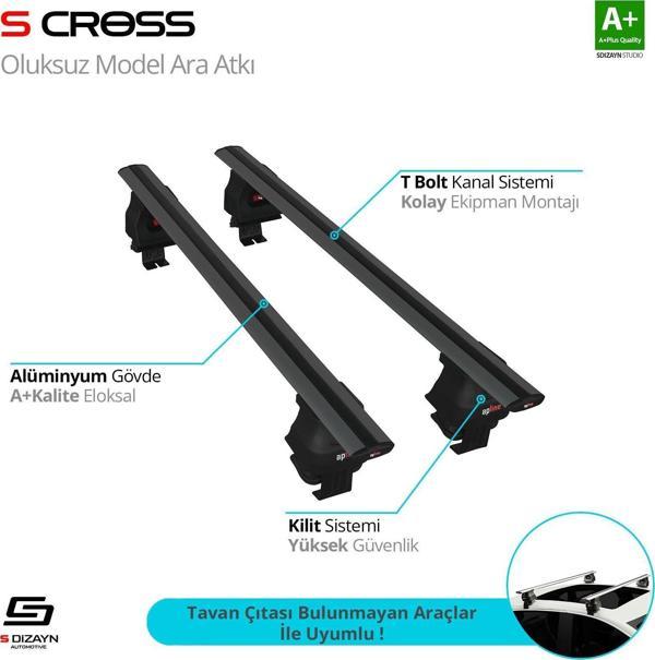 Citroen C3 Uyumlu (Mk3) 2016 Üzeri Oluksuz Model Siyah Ara Atkı A+ Kalite Parça - Image 1