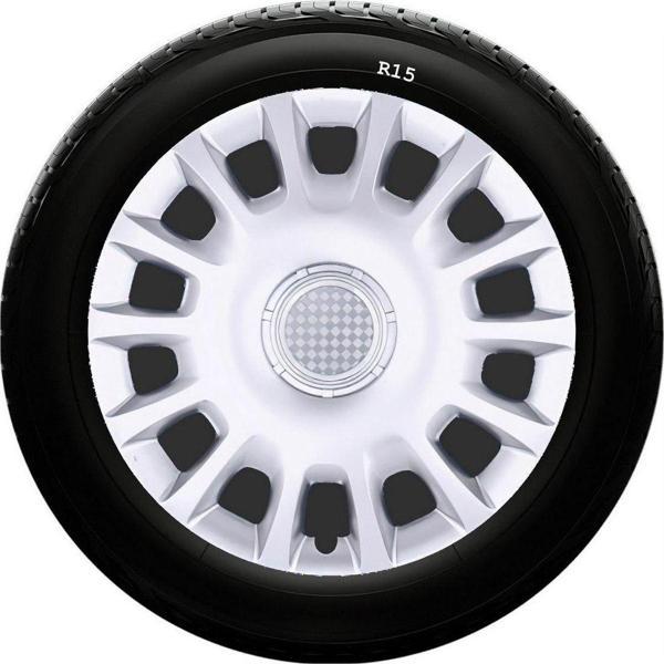 Skoda Uyumlu 15 inç Kırılmaz SKS Jant Kapağı 1 Takım 4 Adet No:307 - Image 1