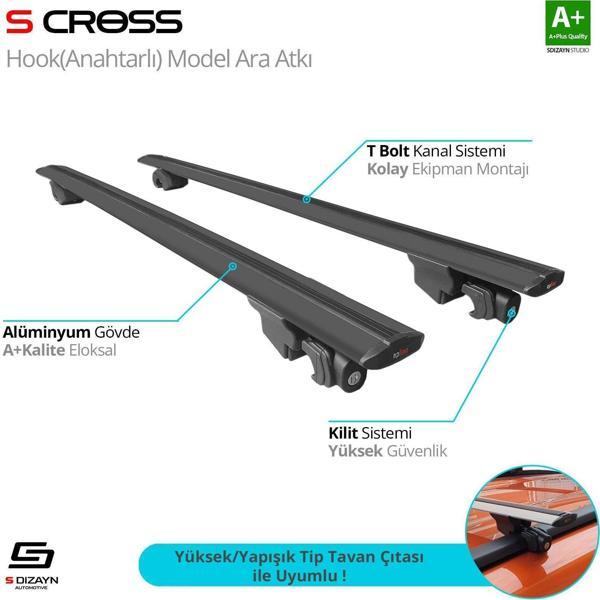 Peugeot Partner Uyumlu 2019 Üzeri Hook Anahtarlı Model Siyah Ara Atkı A+ Kalite Parça - Image 1