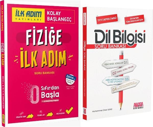 İlk Adım Yayınları Fiziğe İlk Adım Sıfırdan Kolay Başlangıç ve AKM Dil Bilgisi Soru Bankası Seti 2 Kitap - İlk Adım Yayınları - Image 1