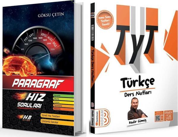 Benim Hocam TYT Türkçe Video Ders Notları ve Hız Renk Paragraf Soru Bankası 2 Kitap Set - Benim Hocam Yayınları - Image 1