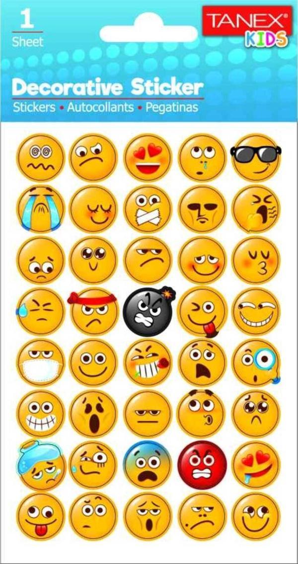 Tanex Emoji Serisi Etiketi TNX-25028 - Image 1