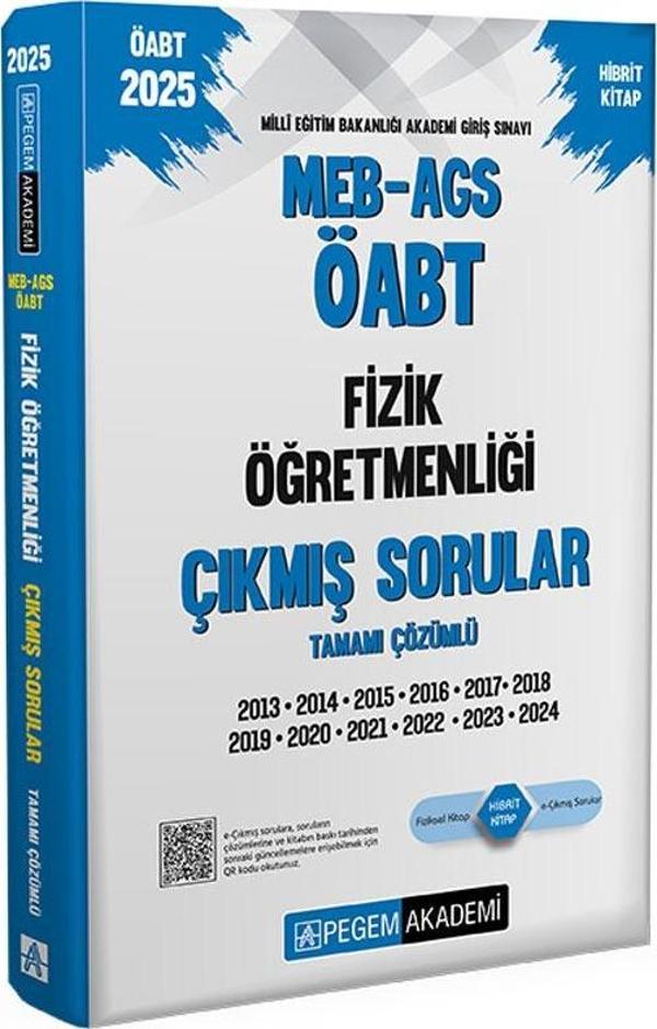 2025 MEB-AGS-ÖABT Fizik Öğretmenliği Çıkmış Sorular - Pegem Akademi Yayıncılık - Image 1