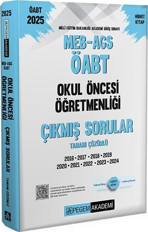 2025 MEB-AGS-ÖABT Okul Öncesi Öğretmenliği Çıkmış Sorular - Pegem Akademi Yayıncılık - Image 1