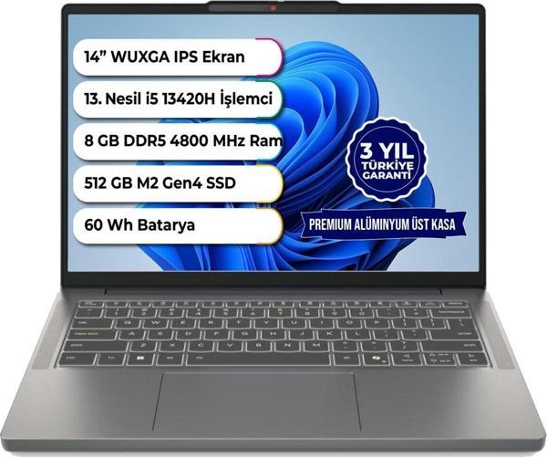 Ideapad Slim 3i Gen 10 14IRH10 Intel I5 13420H Ddr5 8 GB 512 GB SSD Freedos 14 Inç 83K00028TR - Image 1