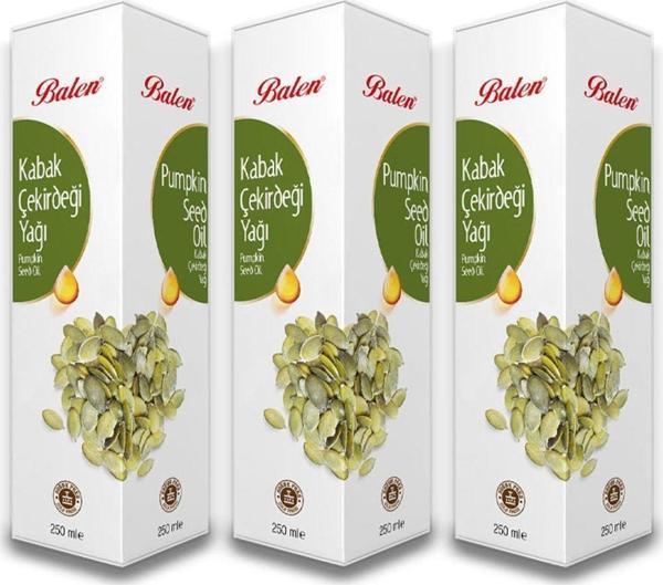 Balen Kabak Çekirdeği Yağı Soğuk Pres 250 Ml 3 Adet - Image 1