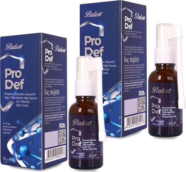 Balen Prodef Propolis Karanfil Yağı Boğaz Spreyi 30 Ml X 2 Adet - Image 1
