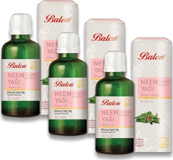 Balen Tespih Ağacı Yağı Neem Yağı 50 Ml X 3 Adet - Image 1