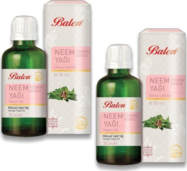 Balen Tespih Ağacı Yağı Neem Yağı 50 Ml X 2 Adet - Image 1