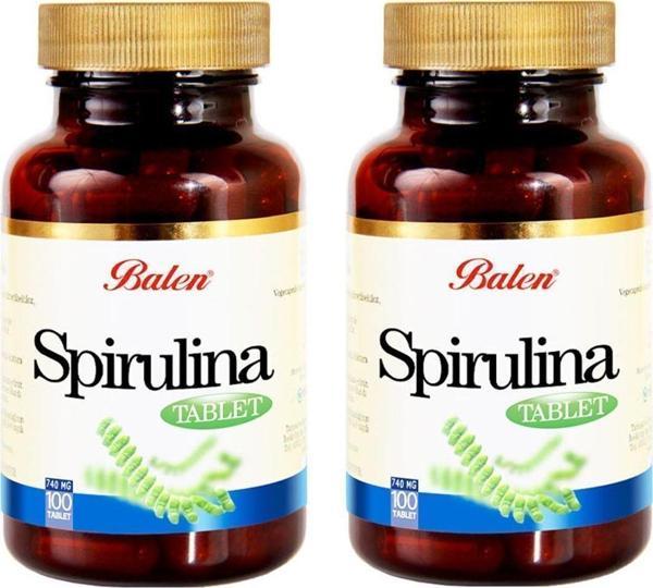 Balen Spirulina (Yosun) 740 Mg 100 Tablet X 2 Adet - Image 1