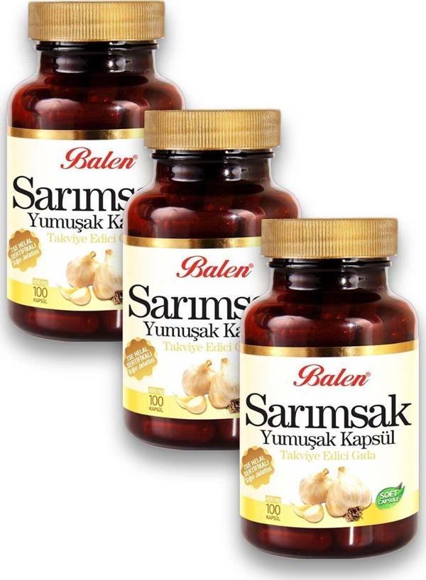 Balen Sarımsak Yağı Yumuşak Kapsül 450 Mg 3 X 100 Kapsül - Image 1