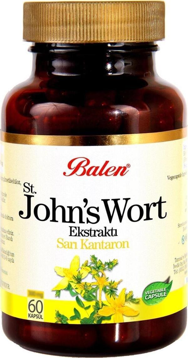 Balen Johns Wort Ekstraktı Sarı Kantaron Kapsül 60 Kapsül - Image 1