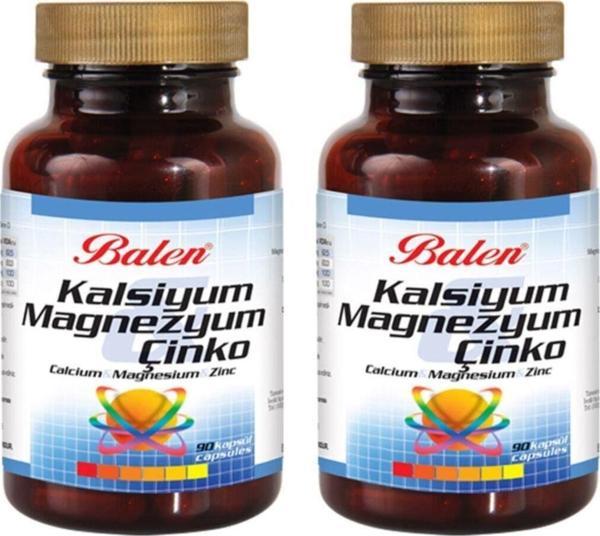 Balen Kalsiyum Magnezyum Çinko Kapsül 709Mg*90 2 Adet - Image 1
