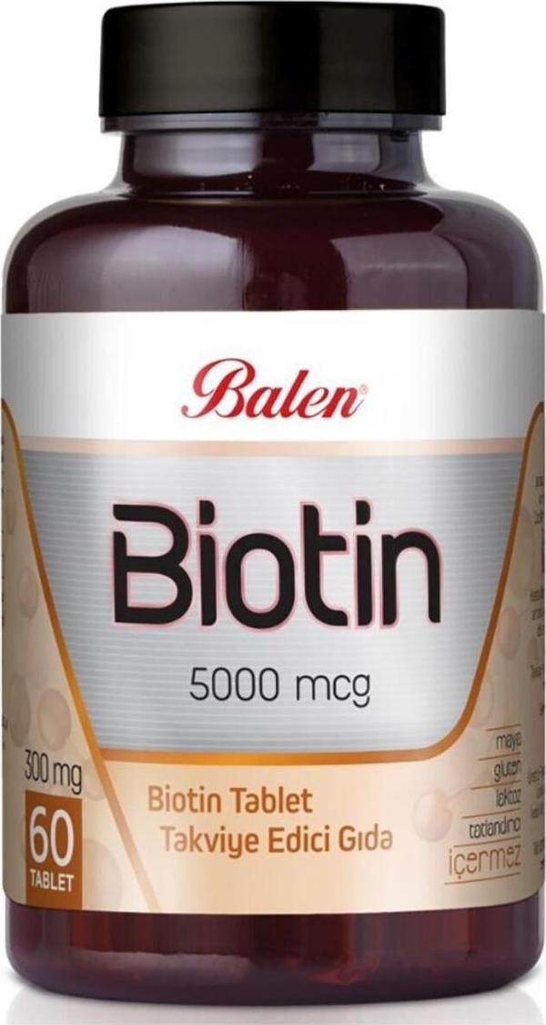 Balen Biotin 300 Mg 60 Tablet Takviye Edici Gıda - Image 1