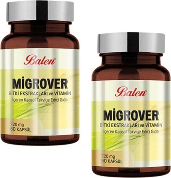 Balen Migrover Bitki Eks. Ve Vitamin Içeren Kapsül 720Mg*60 2 Adet - Image 1