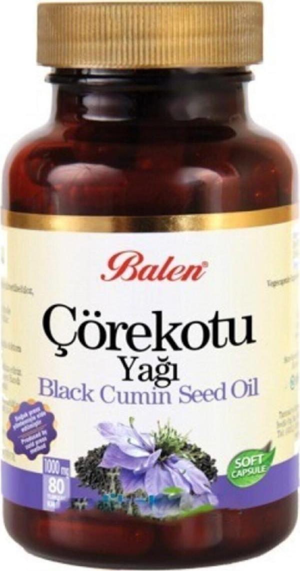 Balen Çörekotu Yağı 80 Kapsül Çörek Otu Soğuk Press 1380 Mg. - Image 1