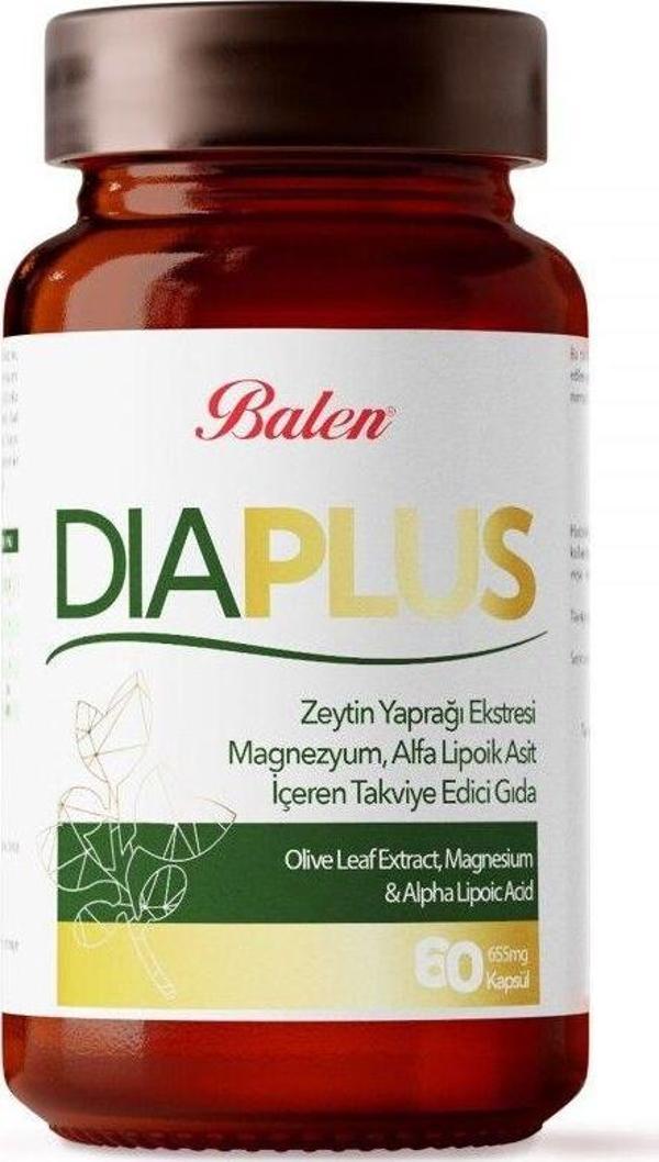 Balen Dia Plus Zeytin Yaprağı Magnezyum Alfa Kapsül 655 Mg *60 Kapsül - Image 1