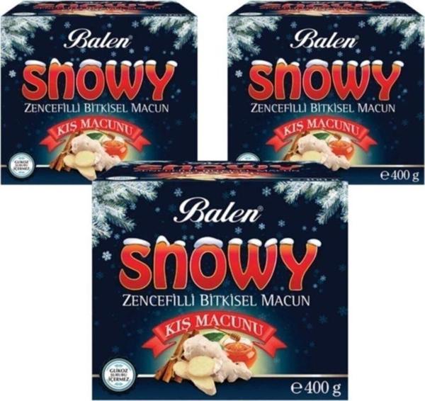 Balen Snowy Zencefilli Bitkisel Macun 400 Gr 3 Adet - Image 1