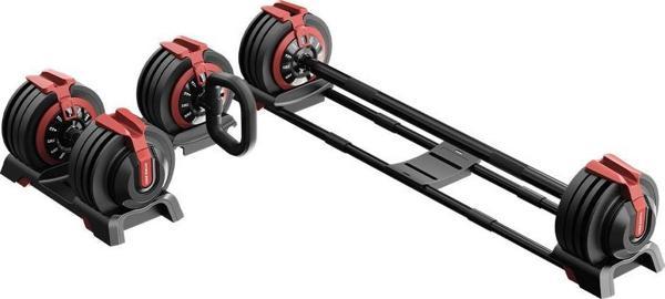 Mekanik Ayarlı 24KG Dambıl, Kettlebell, Barfiks Seti (3ü1 Arada) - Image 1