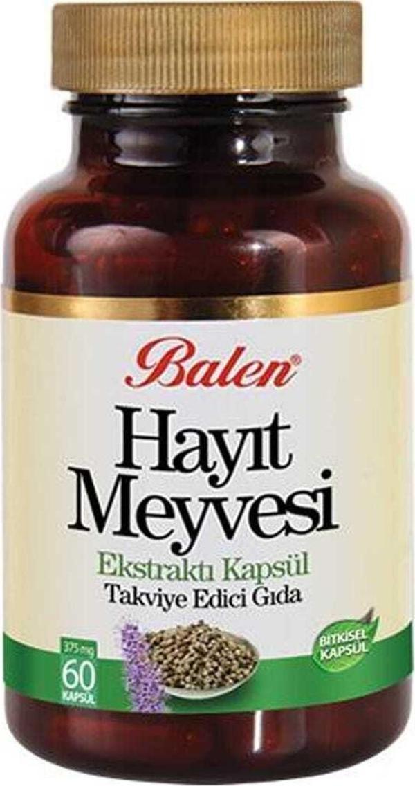 Balen Hayıt Meyvesi Ekstraktı Kapsül 375 Mg 60 Kapsül Balen - Image 1