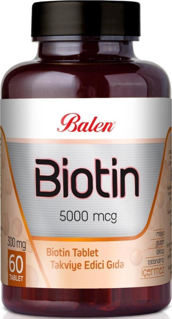 Balen Biotin 300 Mg 60 Tablet Takviye Edici Gıda - Image 1