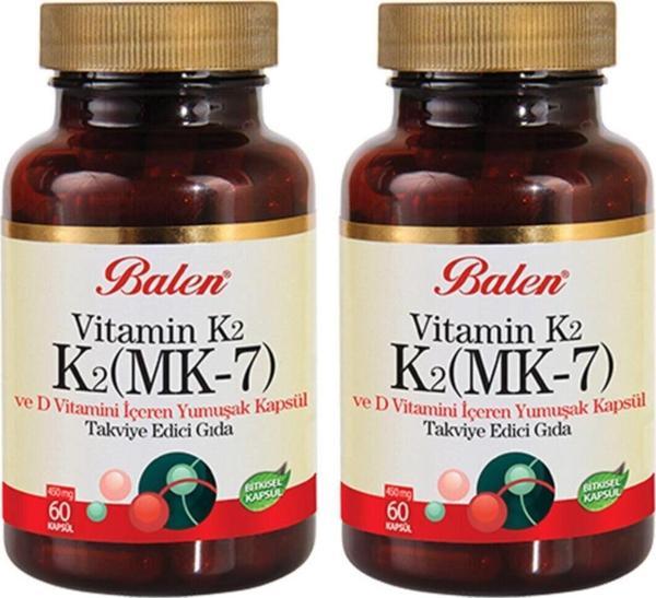 Balen Vitamin K2- K2 Mk-7 Ve D Vitamini Içeren Yumuşak Kapsül X 2 Adet - Image 1