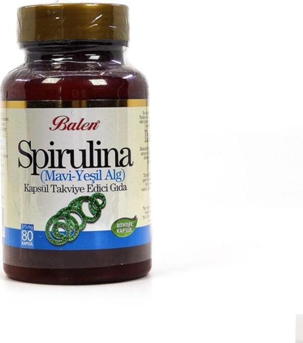 Balen Spirulina Mavi-Yeşil Alg Hapı 80 Kapsül X 375 Mg - Image 1